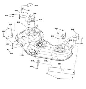 46" Mower Deck - Eu Guard Group Diagram and Parts List for 1696798-01 2017 Briggs and Stratton Lawn Tractor Accessories